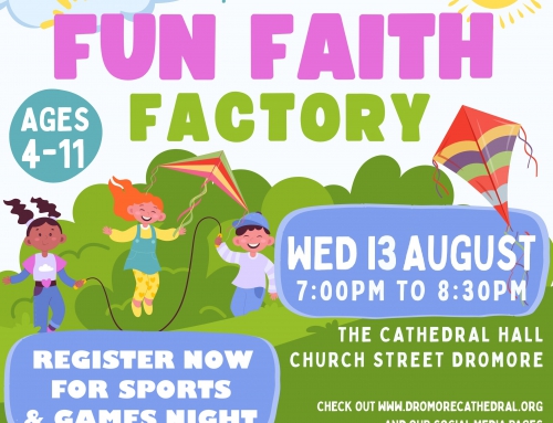 REGISTER NOW! Fun Faith Factory – Games & Sports Night (Wednesday 13th August 7:00pm to 8:30pm))