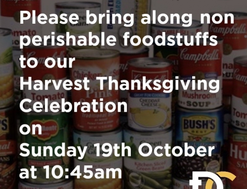 Non-perishable items and how they can bless others at Harvest
